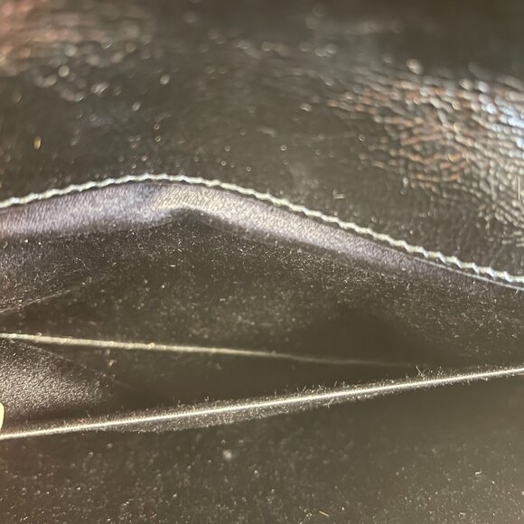 YSL Yves Saint Laurent Black Patent Leather Belle de Jour Clutch Bag - Preowned - Picture 9 of 10